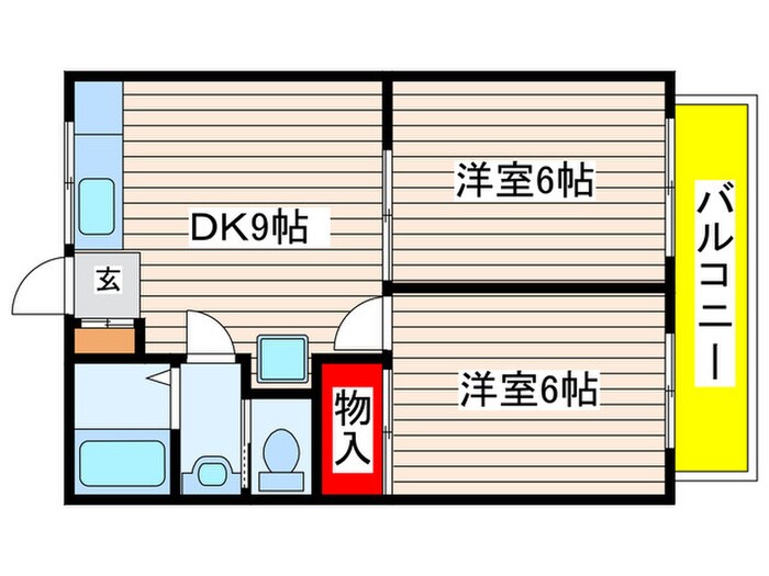 フジハイムの物件間取画像