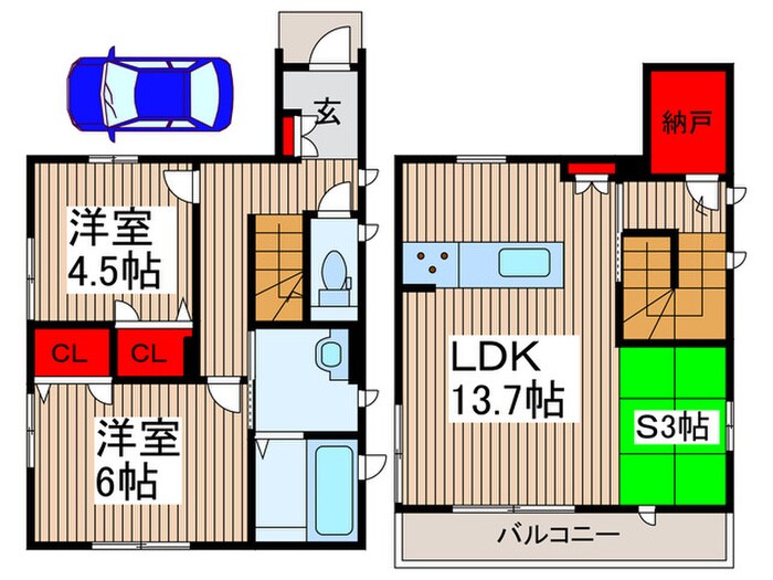 リバーサイド・ステージの物件間取画像