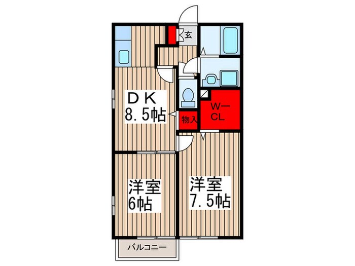 ロイヤルパレスの物件間取画像