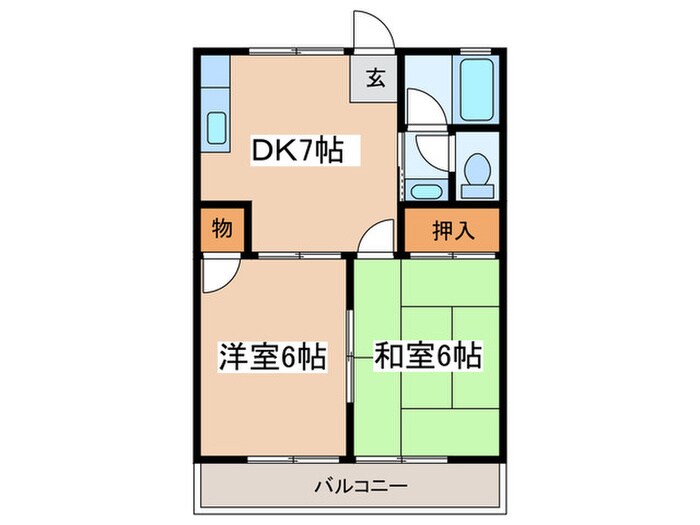 ファミ－ユしほみの物件間取画像