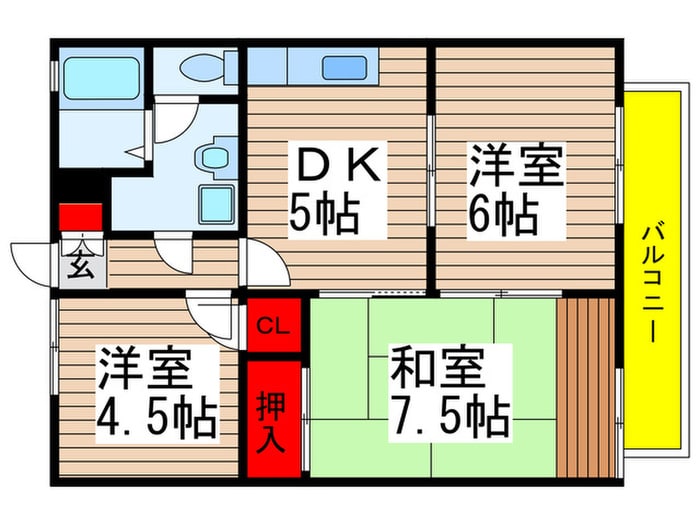 シトラスＤ・Ｅ棟の物件間取画像