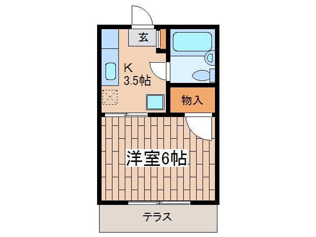 エスポア－ル代沢の物件間取画像