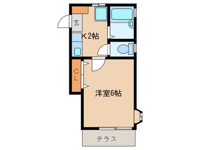 エスポワ－ルＡＷＡの物件間取画像