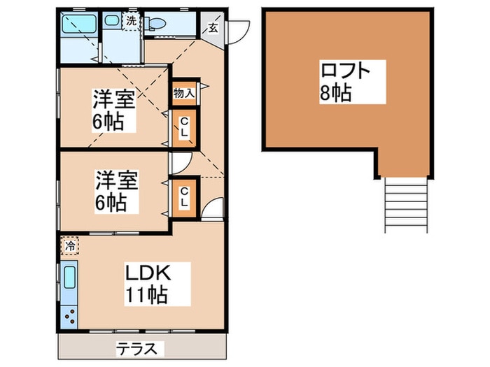 アトラス菊名の物件間取画像