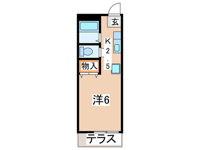 ＫＡＷＡＳＨＩＭＡハイツの物件間取画像