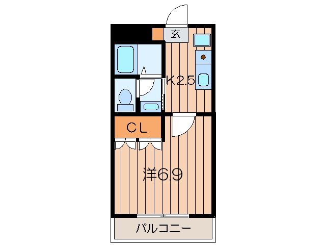 コンフォ－ル戸手の物件間取画像