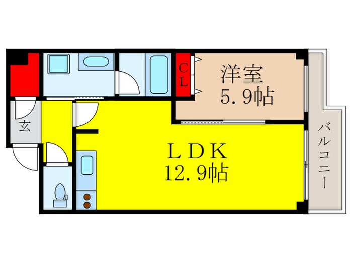 PRIME URBAN 東中野 COURTの物件間取画像