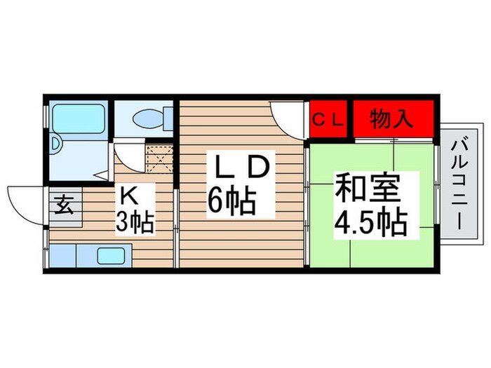 ル－テシア南柏の物件間取画像