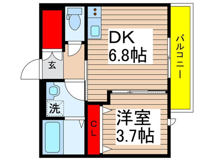 プランタン村上の物件間取画像