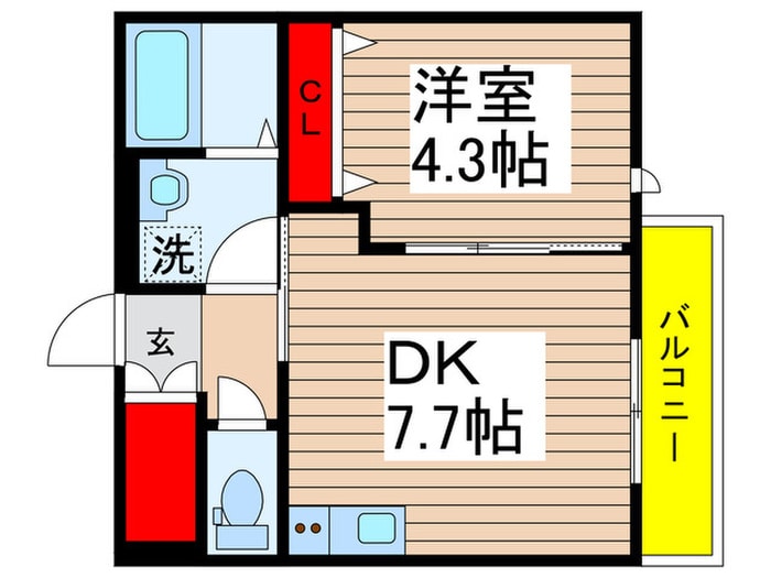 プランタン村上の物件間取画像