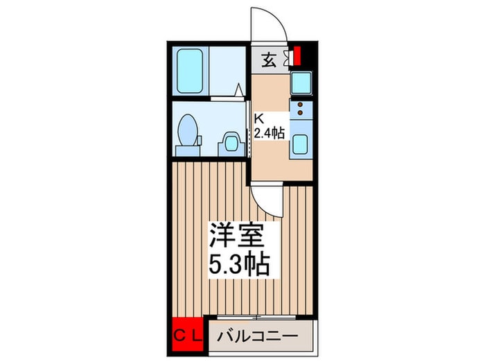 メゾンフルールの物件間取画像