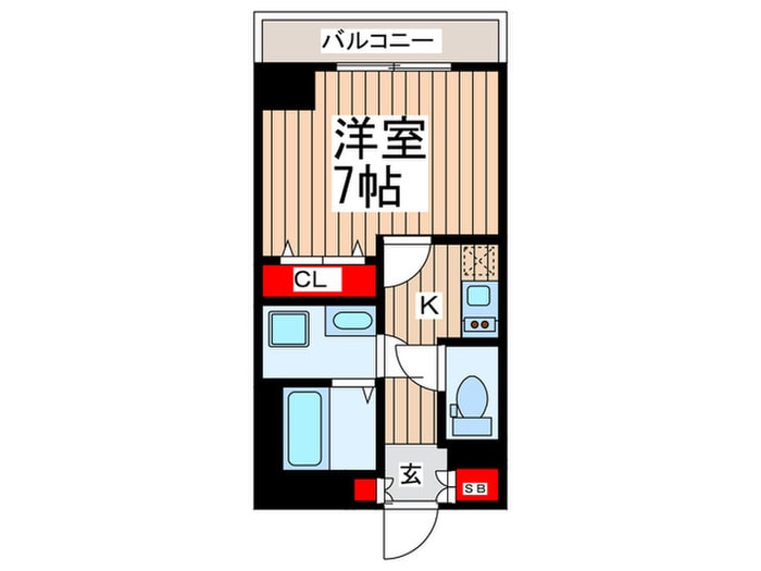 コスモリード錦糸町の物件間取画像