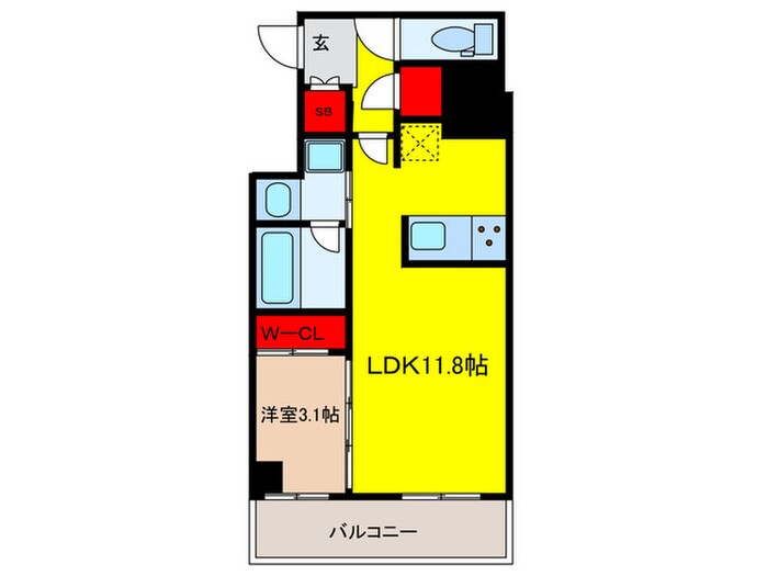 ﾍﾞﾙﾌｧｰｽ八丁堀Westの物件間取画像