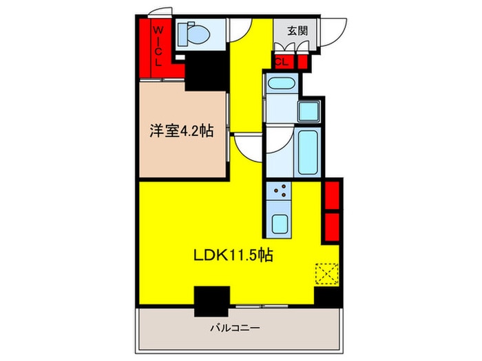 ﾍﾞﾙﾌｧｰｽ八丁堀Westの物件間取画像