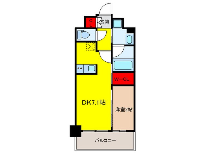 ﾍﾞﾙﾌｧｰｽ八丁堀Westの物件間取画像