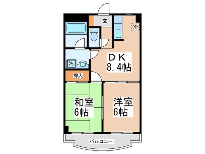 クレスト市ヶ尾の物件間取画像