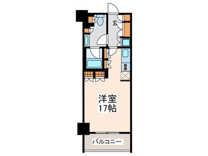 ｺﾝﾌｫﾘｱ新宿ｲｰｽﾄｻｲﾄﾞﾀﾜｰの物件間取画像