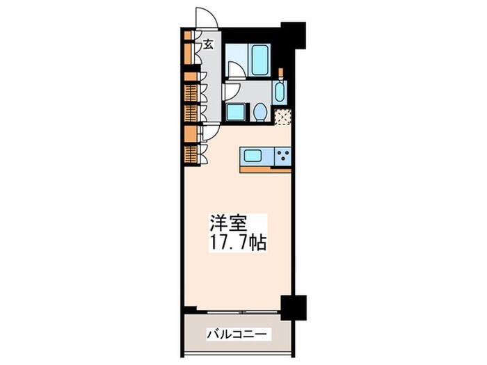 ｺﾝﾌｫﾘｱ新宿ｲｰｽﾄｻｲﾄﾞﾀﾜｰの物件間取画像