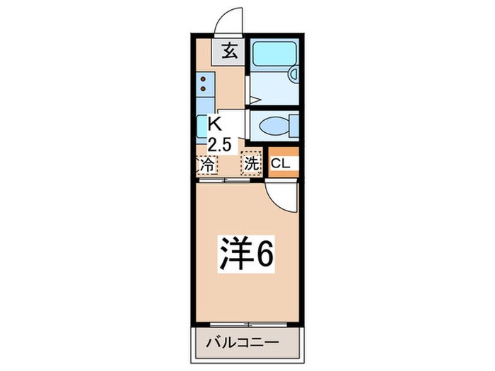 ﾌﾗｯﾂ横浜３の物件間取画像