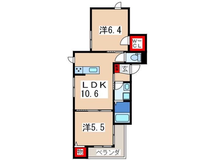 トゥ－レの物件間取画像