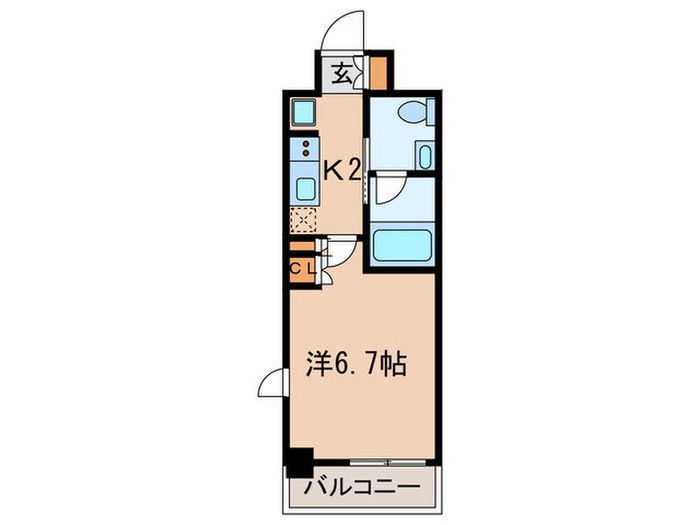 プラウドフラット戸越公園の物件間取画像