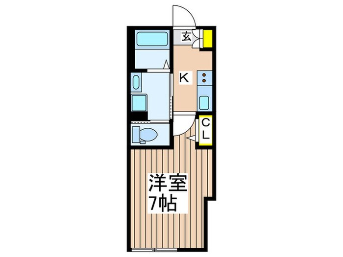 ベイルーム藤沢善行の物件間取画像