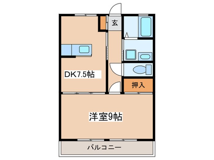 足柄ハイツの物件間取画像