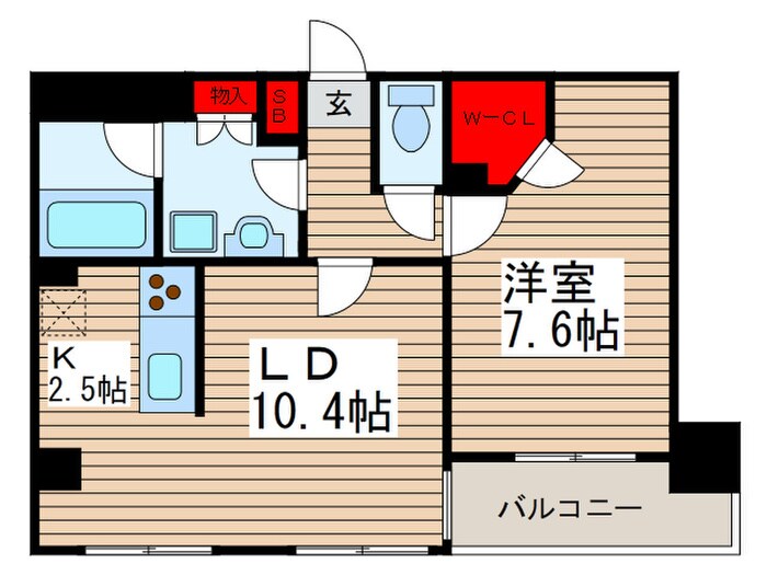 シャンティ住吉の物件間取画像