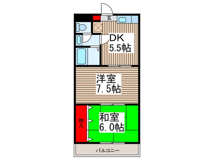 シャトル中央の物件間取画像