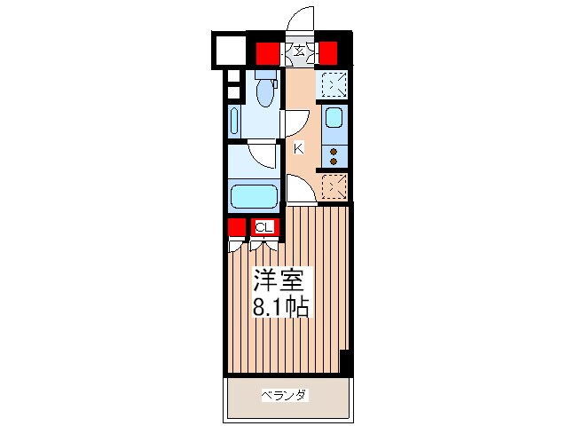 プラティーク・キューヴの物件間取画像