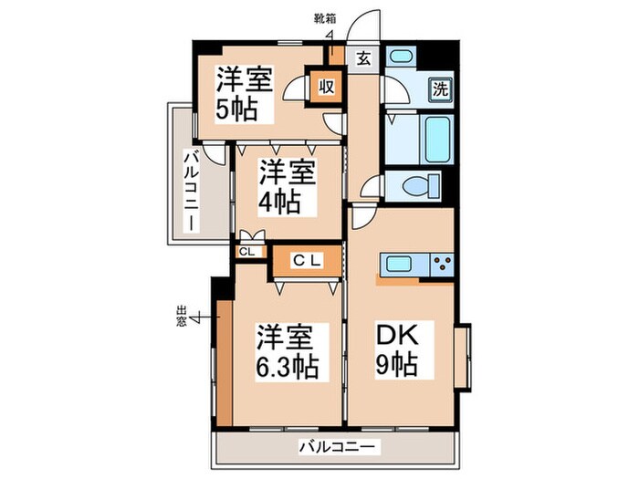 ペンディーオソプラ北山田の物件間取画像