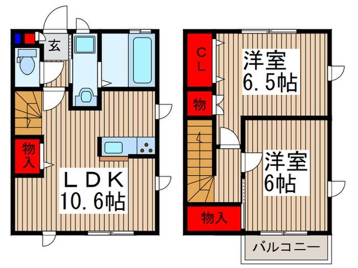 和楽備町屋の物件間取画像