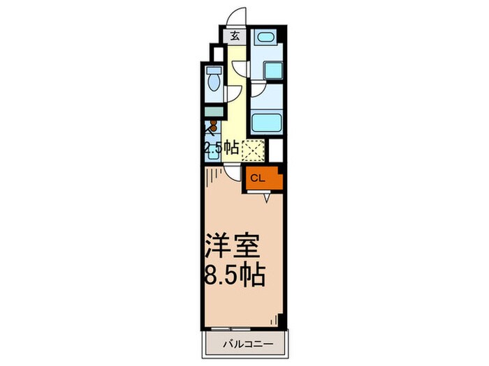 スプリ－ムサカイの物件間取画像