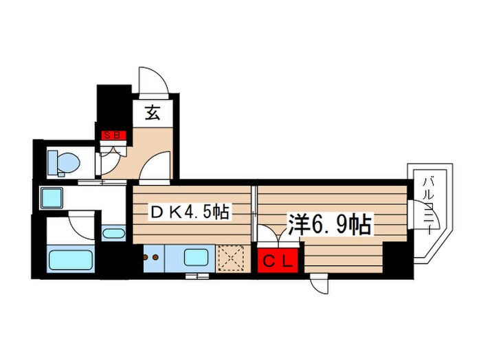 ジオエント御徒町の物件間取画像