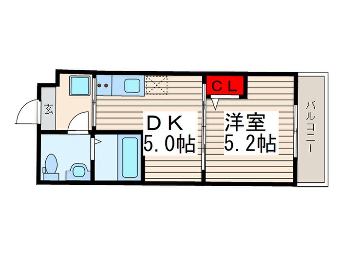 ペアパレス六町２号館の物件間取画像