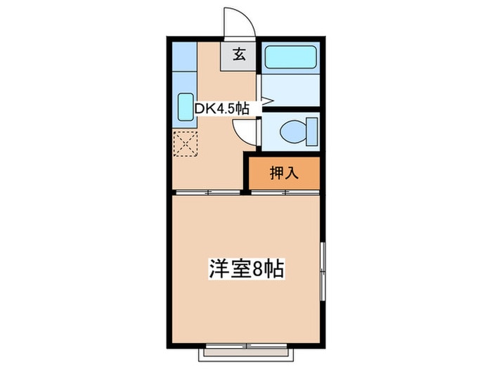 政海ハイツの物件間取画像