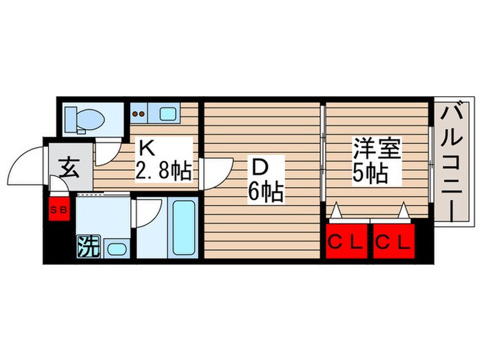 アンエディー行徳の物件間取画像