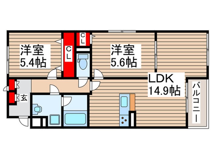 ベル　フルールの物件間取画像