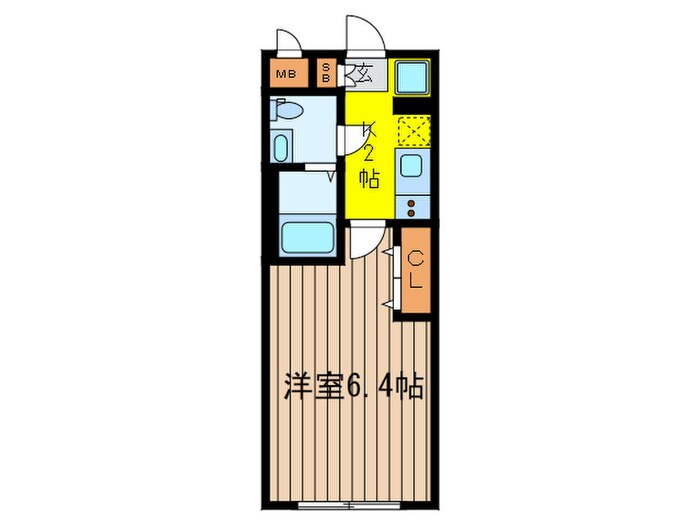 ｳｪﾙｽｸｴｱｲｽﾞﾑ上北沢の物件間取画像