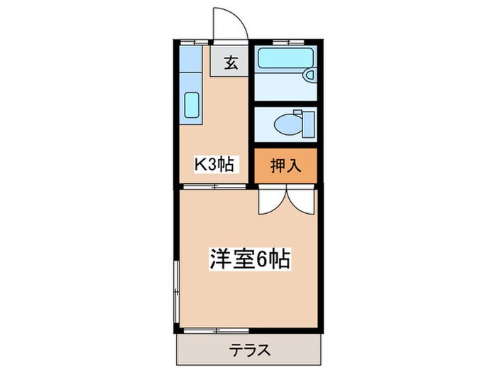 ピュアタウン東海大学駅前の物件間取画像