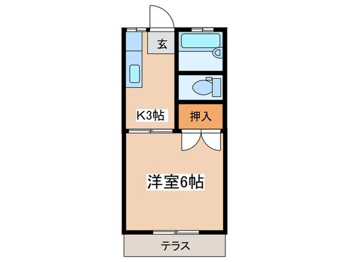 ピュアタウン東海大学駅前の物件間取画像