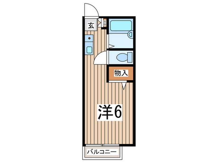 ビ－ライン蒲生の物件間取画像