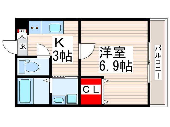 花畑ハウスの物件間取画像
