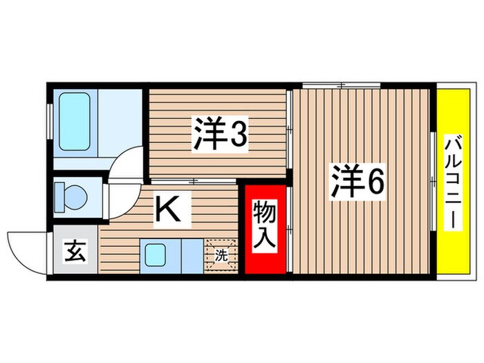 天狗コーポの物件間取画像