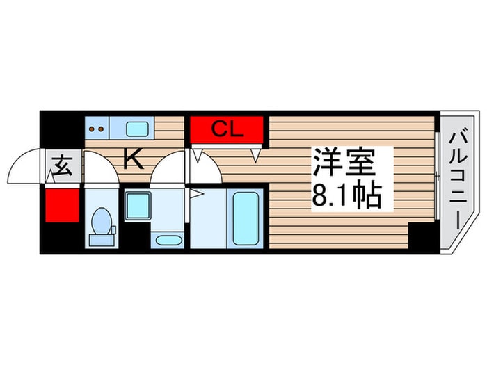 MZXIV CROS梅島（305）の物件間取画像