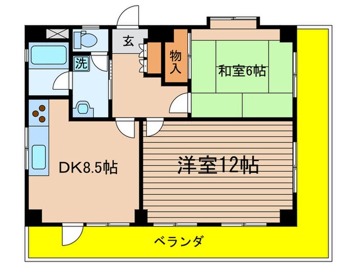 パールハイツの物件間取画像
