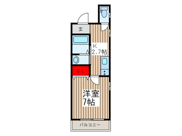 クレア栄町の物件間取画像