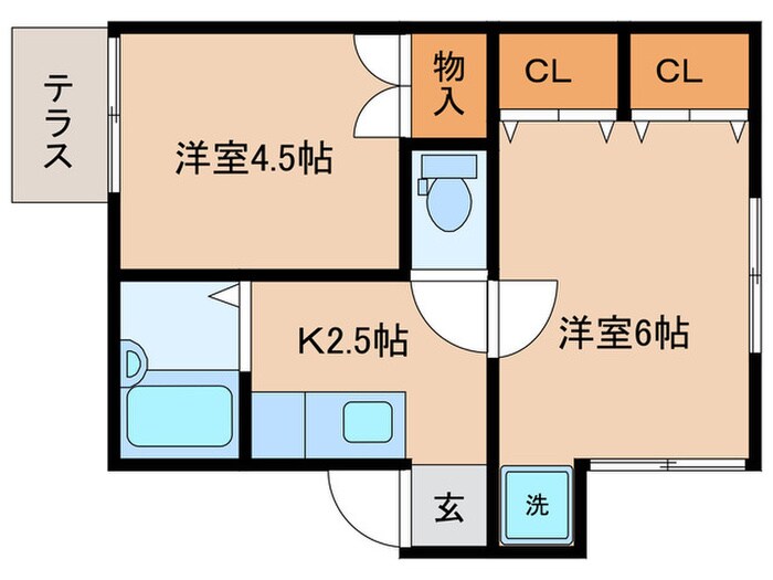 コーポ清水の物件間取画像