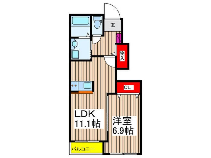 ヒルクレストサンワの物件間取画像