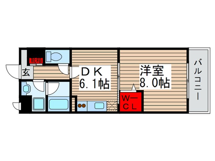 コンフォ－ルグロウの物件間取画像